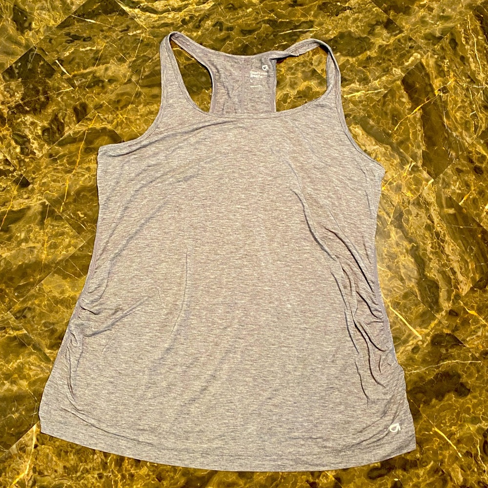 Large Gray Gap Maternity Workout Tank